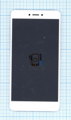Модуль (матрица + тачскрин) для Xiaomi Redmi Note 4X белый с рамкой