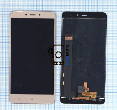Модуль (матрица + тачскрин) для Xiaomi Redmi Note 4 золотой