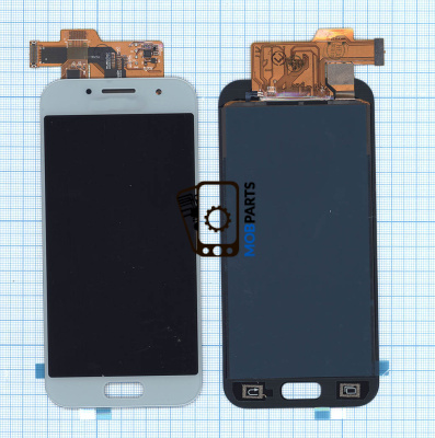 Модуль (матрица + тачскрин) для Samsung Galaxy A3 (2017) SM-A320F TFT синий