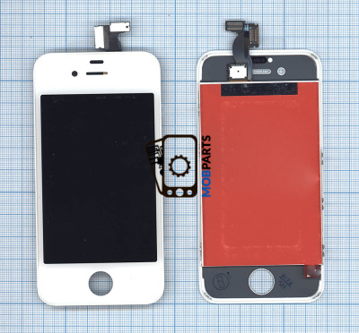 Дисплей для iPhone 4S в сборе с тачскрином (LT) белый