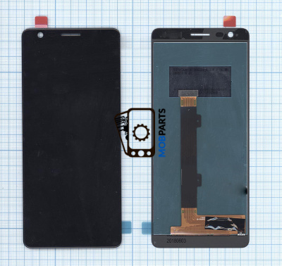 Модуль (матрица + тачскрин) для Nokia 3.1 черный