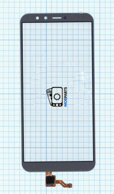 Сенсорное стекло (тачскрин) для Huawei Honor 9 Lite серое