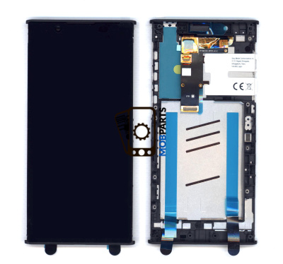 Модуль (матрица + тачскрин) для Sony Xperia L1 (G3312) черный с рамкой