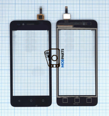 Сенсорное стекло (тачскрин) для Huawei Y3II 4G (D2Y3II 4G) черное