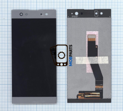 Модуль (матрица + тачскрин) для Sony Xperia XA2 Ultra серебристый