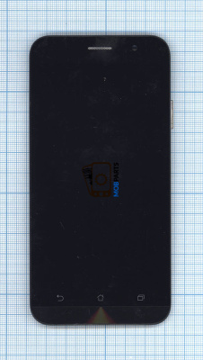 Модуль (матрица + тачскрин) для Asus ZenFone Go ZB500KL черный с рамкой 