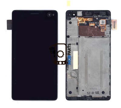 Модуль (матрица + тачскрин) для Sony Xperia C4 (E5333) черный с рамкой
