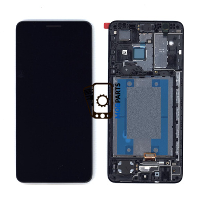 Модуль (матрица + тачскрин) для Samsung Galaxy A01 Core SM-A013F черный с рамкой
