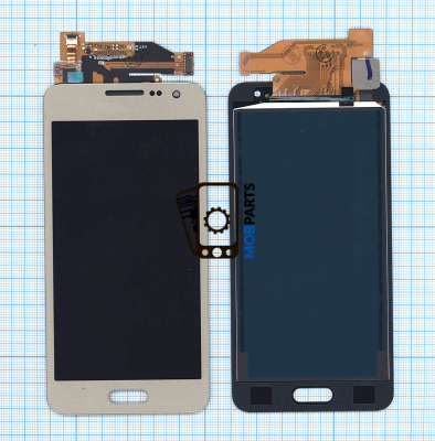 Модуль (матрица + тачскрин) для Samsung Galaxy A3 SM-A300F (TFT) золотистый