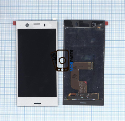 Модуль (матрица + тачскрин) для Sony Xperia XZ1 Compact серебристый