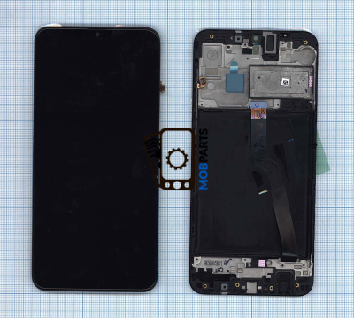 Модуль (матрица + тачскрин) для Samsung Galaxy A10 SM-A105F черный с рамкой