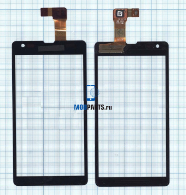 Сенсорное стекло (тачскрин) для Sony Xperia P (LT22i) черное