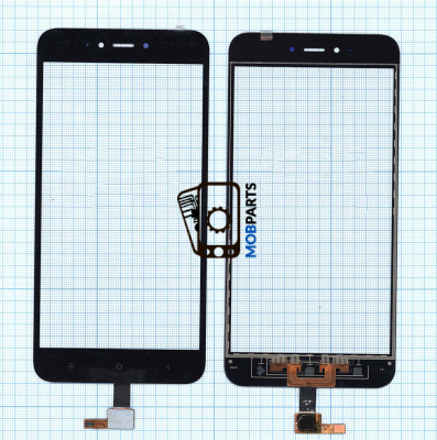 Сенсорное стекло (тачскрин) для Xiaomi Redmi Note 5A черное