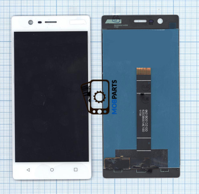Модуль (матрица + тачскрин) для Nokia 3 белый