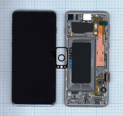 Модуль (матрица + тачскрин) для Samsung Galaxy S10 SM-G973F/DS белый