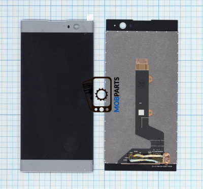 Модуль (матрица + тачскрин) для Sony Xperia XA2 серебристый