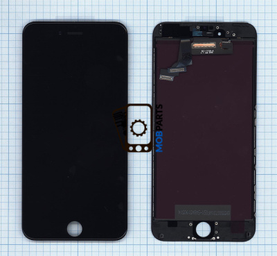 Дисплей для iPhone 6 Plus в сборе с тачскрином (AAA) черный