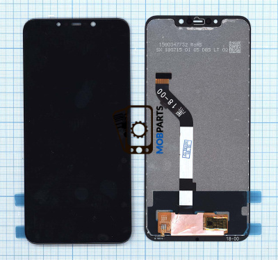Модуль (матрица + тачскрин) для Xiaomi Pocophone F1 черный