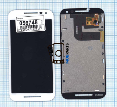 Модуль (матрица + тачскрин) для Motorola Moto G Gen.3 белый