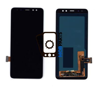 Модуль (матрица + тачскрин) для Samsung Galaxy A8 (2018) SM-A530F (OLED)  черный