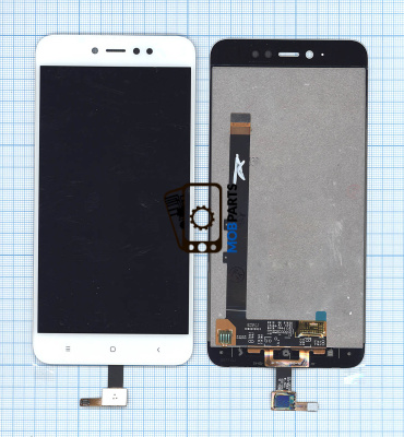 Модуль (матрица + тачскрин) для Xiaomi Redmi Note 5A Prime белый